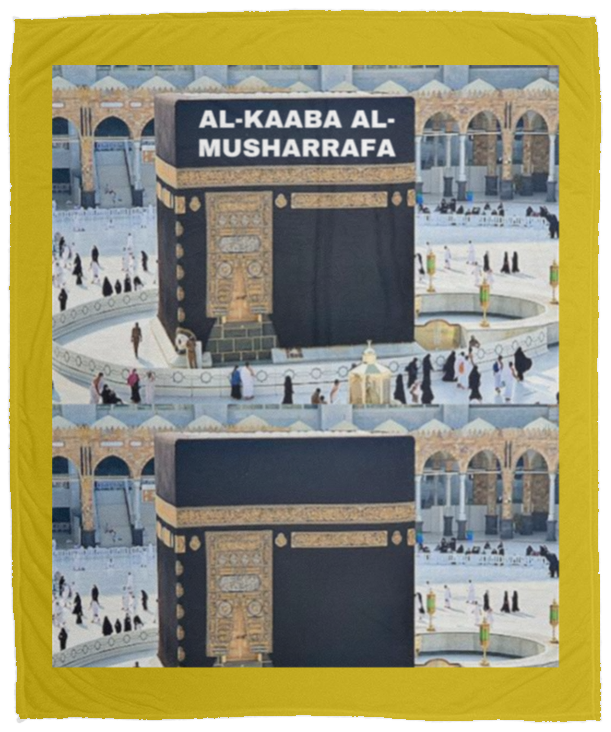 Plush Fleece Blanket - 50x60: AL-MASJID AL-KAABA AL-MUSHARRAFA BLANKET