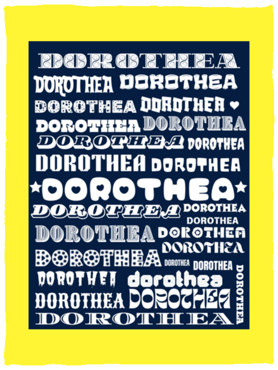 Plush Fleece Blanket - 30x40: DOROTHEA