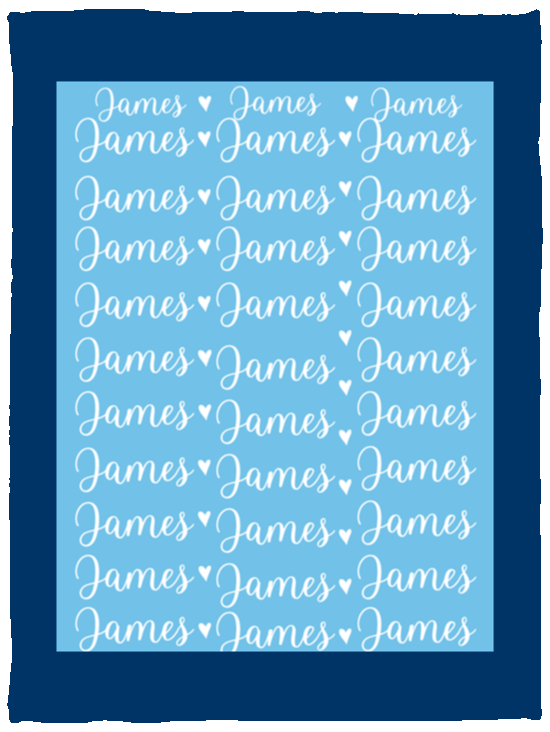 Plush Fleece Blanket - 30x40: James