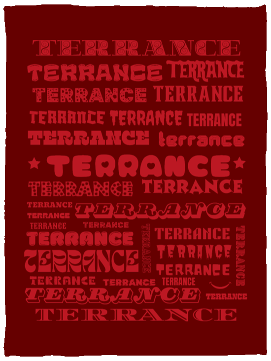 Plush Fleece Blanket - 30x40: TERRANCE