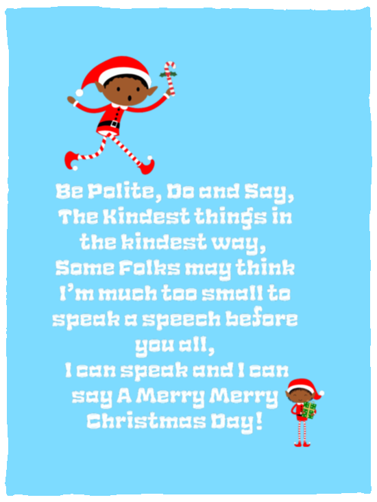 Plush Fleece Blanket - 30x40: ELF JAMES’S CHRISTMAS BLANKET BE POLITE, DO AND SAY, THE KINDEST THINGS,...