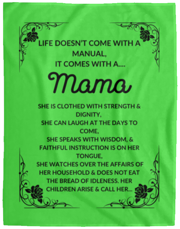 Plush Fleece Blanket - 60x80: Life Doesn't Come With A Manual,