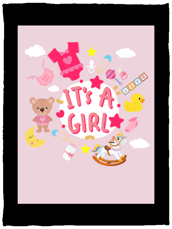 Plush Fleece Blanket - 30x40: IT'S A GIRL