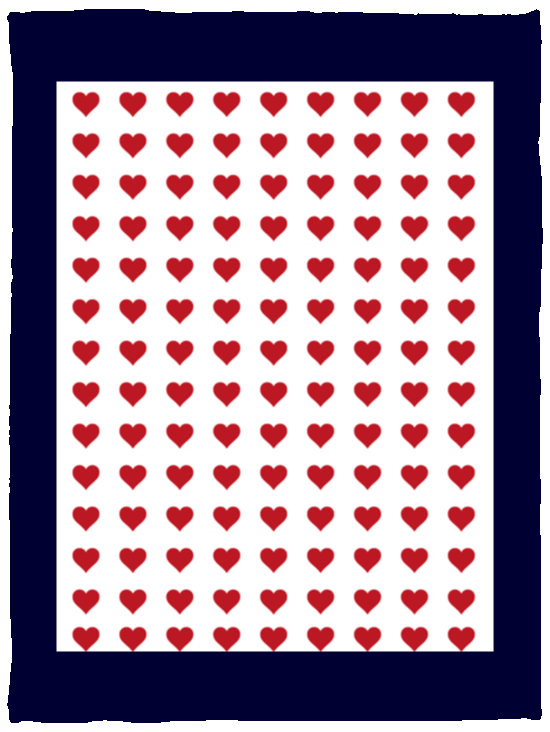 Plush Fleece Blanket - 30x40: HEARTS