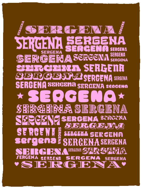 Plush Fleece Blanket - 30x40: SERGENA