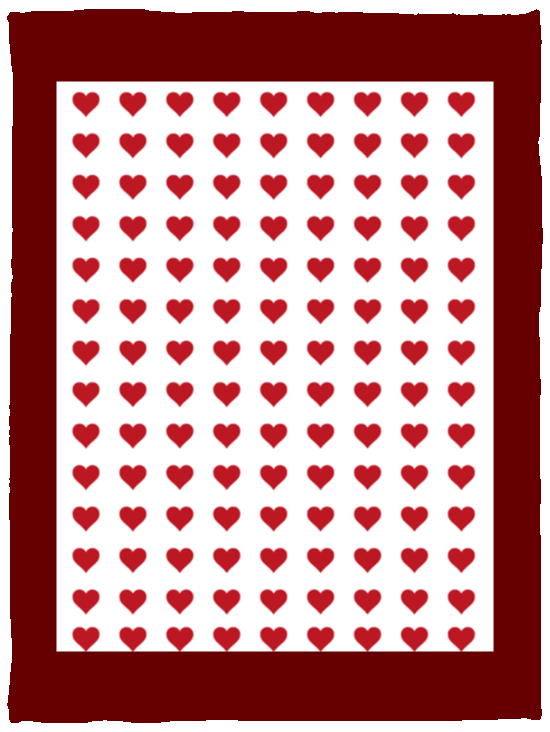 Plush Fleece Blanket - 30x40: HEARTS