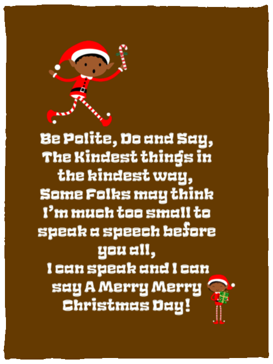 Plush Fleece Blanket - 30x40: ELF JAMES’S CHRISTMAS BLANKET BE POLITE, DO AND SAY, THE KINDEST THINGS,...