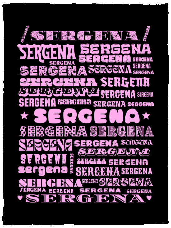 Plush Fleece Blanket - 30x40: SERGENA