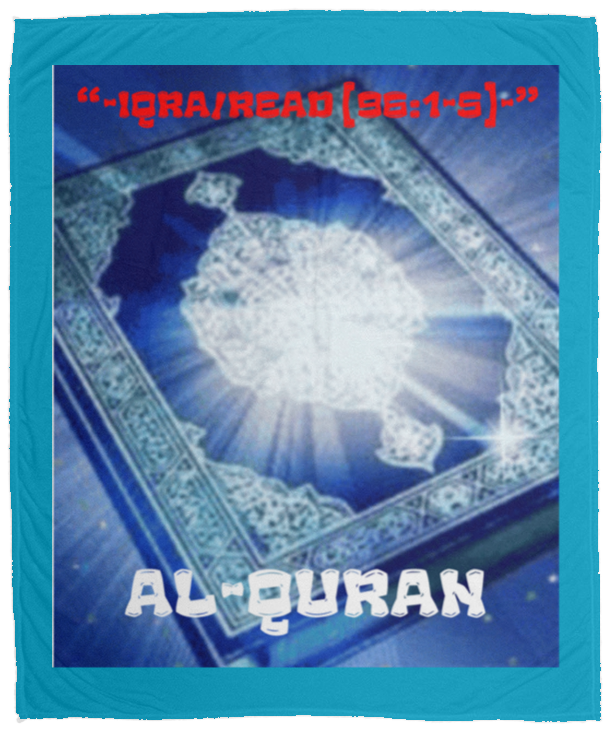 Plush Fleece Blanket - 50x60: IQRA/READ AL-QURAN