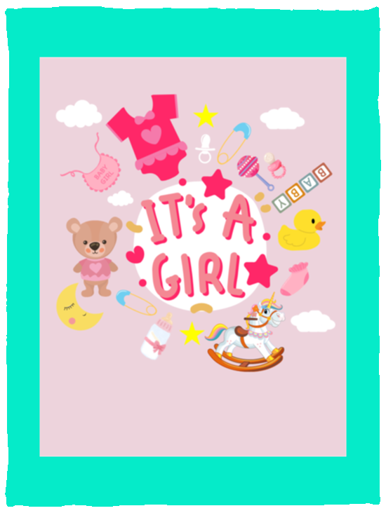 Plush Fleece Blanket - 30x40: IT'S A GIRL