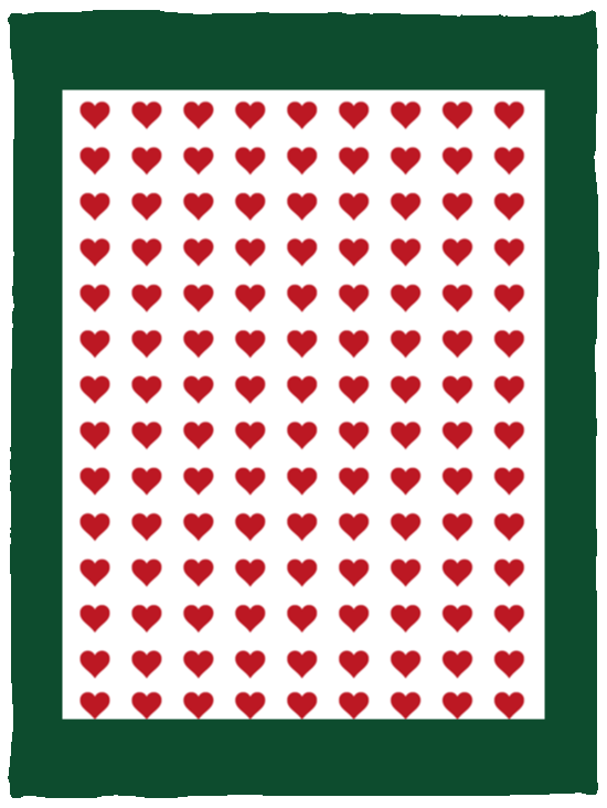 Plush Fleece Blanket - 30x40: HEARTS