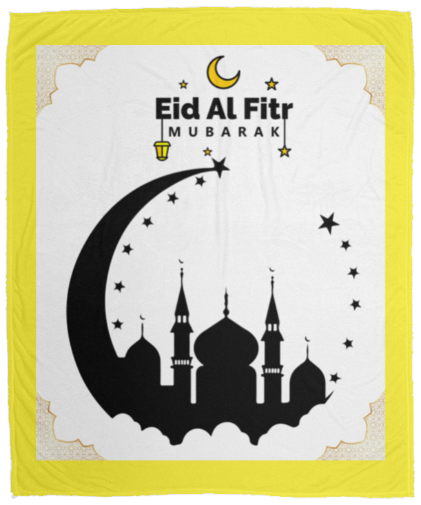 Plush Fleece Blanket - 50x60: EID AL FITR BLANKET