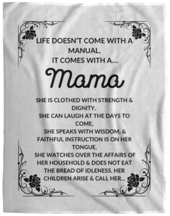 Plush Fleece Blanket - 60x80: Life Doesn't Come With A Manual,