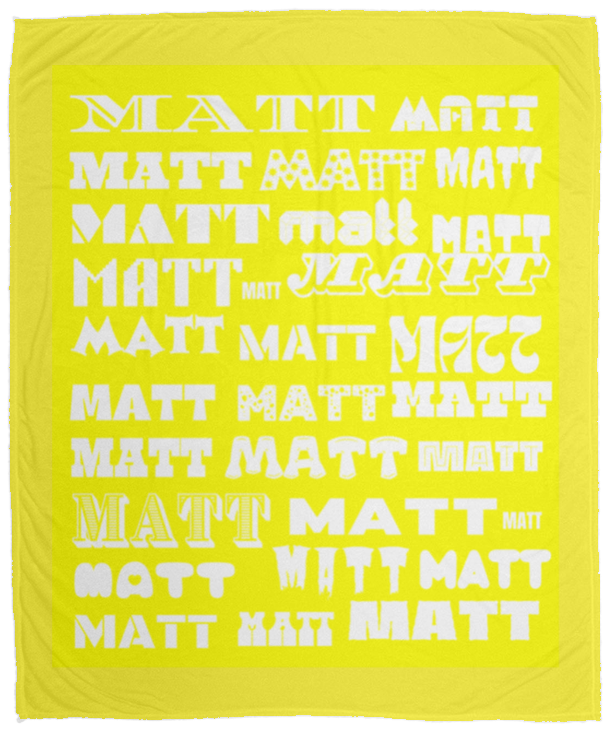 Plush Fleece Blanket - 50x60: MATT