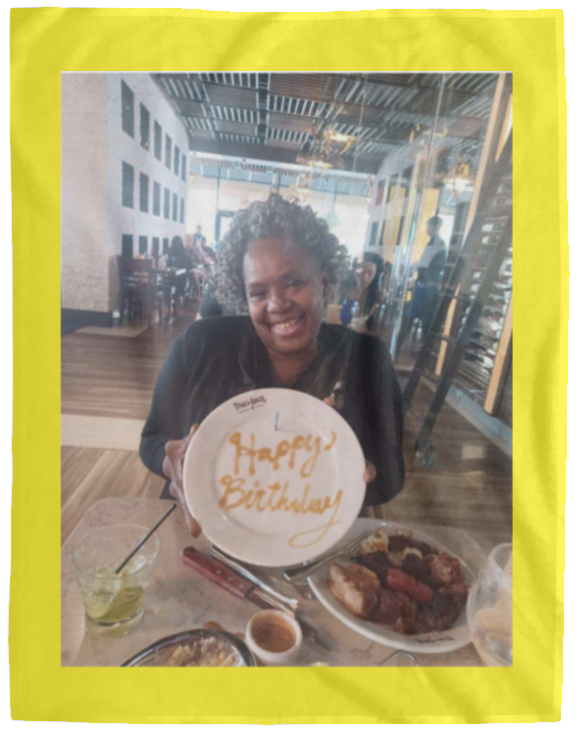 Plush Fleece Blanket - 60x80: HAPPY 55TH BIRTHDAY SBRENA BLANKET