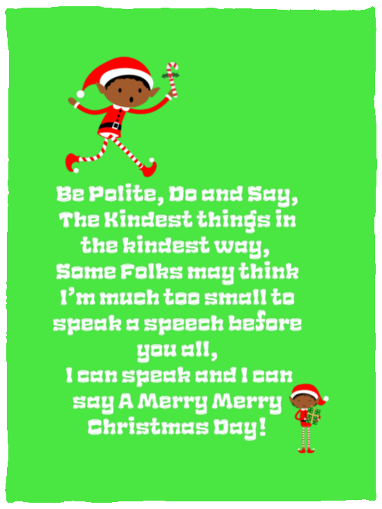 Plush Fleece Blanket - 30x40: ELF JAMES’S CHRISTMAS BLANKET BE POLITE, DO AND SAY, THE KINDEST THINGS,...