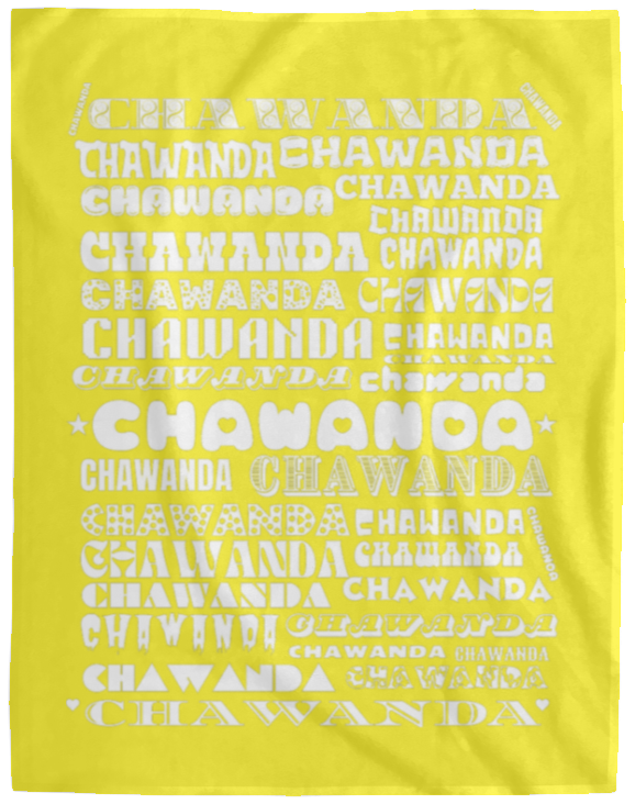 Plush Fleece Blanket - 60x80: CHAWANDA NAME BLANKET