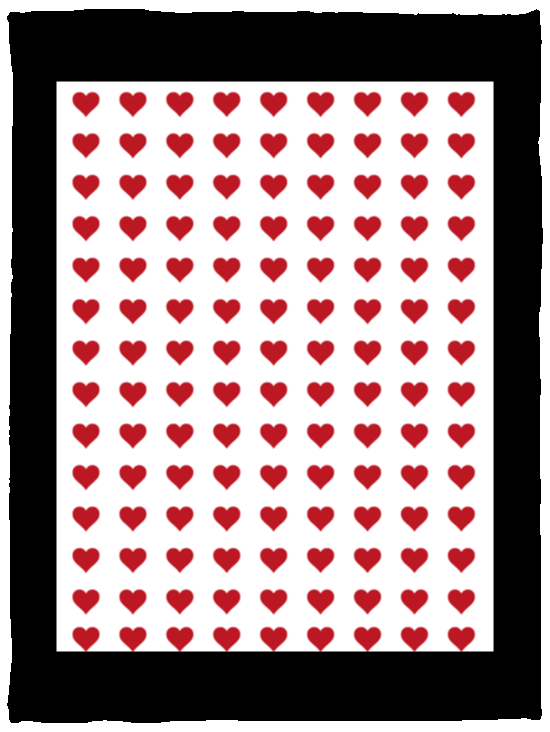 Plush Fleece Blanket - 30x40: HEARTS