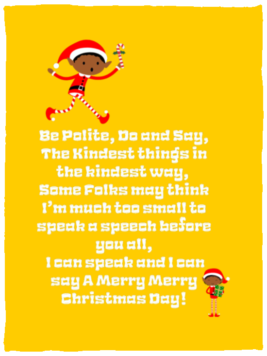 Plush Fleece Blanket - 30x40: ELF JAMES’S CHRISTMAS BLANKET BE POLITE, DO AND SAY, THE KINDEST THINGS,...