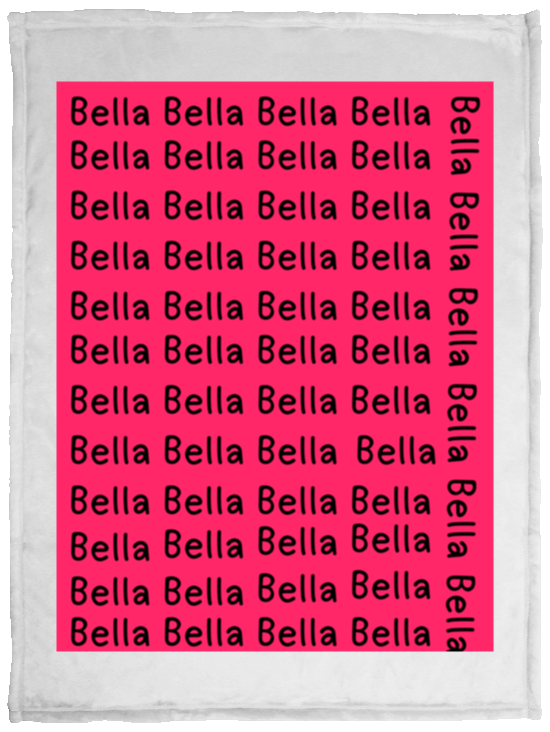 Plush Fleece Blanket - 30x40: NAME BLANKET "BELLA"