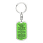 Keychain: INVOCATION FOR ENTERING A MARKET: NONE HAS THE RIGHT TO BE WORSHIPPED BUT ALLAH ALONE, WHO HAS NO PARTNER.