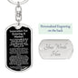 Keychain: INVOCATION FOR ENTERING A MARKET: NONE HAS THE RIGHT TO BE WORSHIPPED BUT ALLAH ALONE, WHO HAS NO PARTNER.