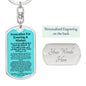Keychain: INVOCATION FOR ENTERING A MARKET: NONE HAS THE RIGHT TO BE WORSHIPPED BUT ALLAH ALONE, WHO HAS NO PARTNER.