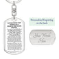 Keychain: INVOCATION FOR RIDING IN A VEHICLE OR ON AN ANIMAL: WITH THE NAME OF ALLAH. PRAISE IS TO ALLAH.