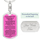 Keychain: INVOCATION FOR ENTERING A MARKET: NONE HAS THE RIGHT TO BE WORSHIPPED BUT ALLAH ALONE, WHO HAS NO PARTNER.