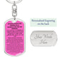 Keychain: INVOCATION FOR RIDING IN A VEHICLE OR ON AN ANIMAL: WITH THE NAME OF ALLAH. PRAISE IS TO ALLAH.