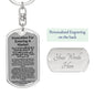 Keychain: INVOCATION FOR ENTERING A MARKET: NONE HAS THE RIGHT TO BE WORSHIPPED BUT ALLAH ALONE, WHO HAS NO PARTNER.