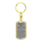 Keychain: INVOCATION FOR RIDING IN A VEHICLE OR ON AN ANIMAL: WITH THE NAME OF ALLAH. PRAISE IS TO ALLAH.