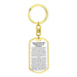 Keychain: INVOCATION FOR GOING TO THE MOSQUE: O Allah, place light in my heart, and on my tongue light, and in my ears light and in my sight light,...