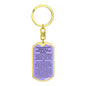 Keychain: INVOCATION FOR RIDING IN A VEHICLE OR ON AN ANIMAL: WITH THE NAME OF ALLAH. PRAISE IS TO ALLAH.