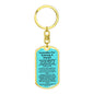 Keychain: INVOCATION FOR ENTERING A MARKET: NONE HAS THE RIGHT TO BE WORSHIPPED BUT ALLAH ALONE, WHO HAS NO PARTNER.