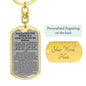 Keychain: INVOCATION FOR RIDING IN A VEHICLE OR ON AN ANIMAL: WITH THE NAME OF ALLAH. PRAISE IS TO ALLAH.