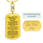 Keychain: INVOCATION FOR ENTERING A MARKET: NONE HAS THE RIGHT TO BE WORSHIPPED BUT ALLAH ALONE, WHO HAS NO PARTNER.