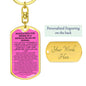 Keychain: INVOCATION FOR RIDING IN A VEHICLE OR ON AN ANIMAL: WITH THE NAME OF ALLAH. PRAISE IS TO ALLAH.