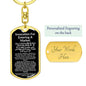 Keychain: INVOCATION FOR ENTERING A MARKET: NONE HAS THE RIGHT TO BE WORSHIPPED BUT ALLAH ALONE, WHO HAS NO PARTNER.