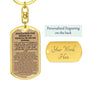 Keychain: INVOCATION FOR RIDING IN A VEHICLE OR ON AN ANIMAL: WITH THE NAME OF ALLAH. PRAISE IS TO ALLAH.