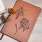 Graphic Journal: January Birth Month Carnation & Snowdrop Flowers