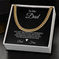 Cuban Link Chain: To My Dad You Left Me Beautiful Memories,...Dad Fran