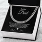 Cuban Link Chain: To My Dad You Left Me Beautiful Memories,...Dad Fran