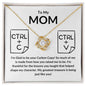 Love Knot Necklace: To My MOM I'm Glad to be your Carbon Copy,...