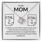 Love Knot Necklace: To My MOM I'm Glad to be your Carbon Copy,...