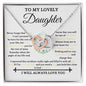 Interlocking Hearts Necklace: Never forget that I love you.,... I WILL ALWAYS LOVE YOU
