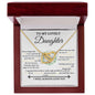 Interlocking Hearts Necklace: TO MY LOVELY Never forget that I love you.,... I WILL ALWAYS LOVE YOU