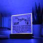 Acrylic Square Plaque: To My Daughter CLASS OF 2024 Behind You ALL YOUR MEMORIES,...