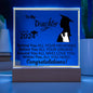 Acrylic Square Plaque: To My Daughter CLASS OF 2024