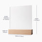 Acrylic Square Plaque: TO MY WIFE NEVER FORGET THAT I LOVE YOU IF I COULD,...YOU ARE TO ME